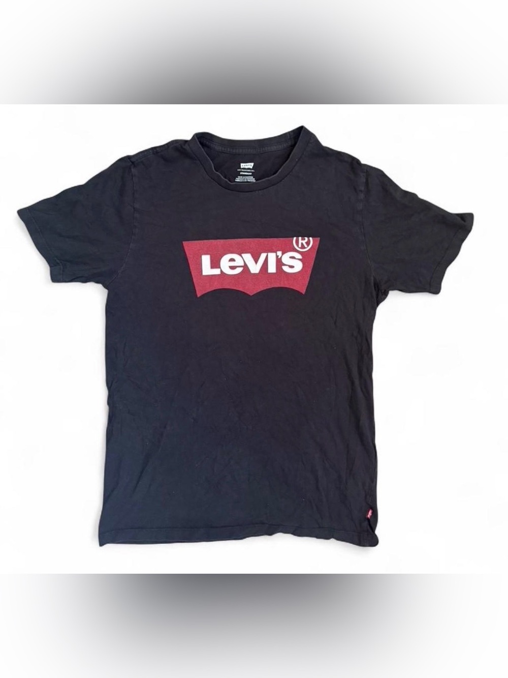 Levi's Men's Black Logo Crewneck T-Shirt size small